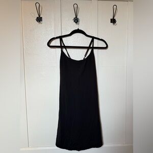 Women’s Tennis Golf Dress With Bra Pockets & Shorts Built In Size Large Black